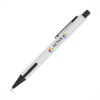 CANETAS IMPRESSÃO COLORIDA LINHA PREMIUM INKY BRANCA Colorido frente e verso - 100 un.