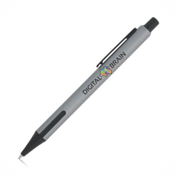 CANETAS IMPRESSÃO COLORIDA LINHA PREMIUM INKY CINZA Colorido frente - 25 un.
