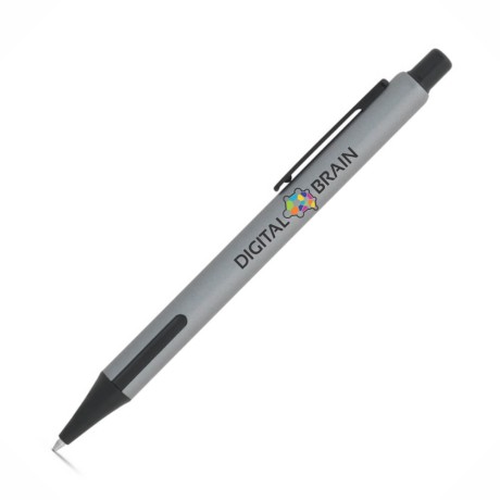 CANETAS IMPRESSÃO COLORIDA LINHA PREMIUM INKY CINZA Colorido frente - 25 un.