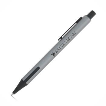 CANETAS IMPRESSÃO COLORIDA LINHA PREMIUM INKY CINZA Colorido frente e verso - 25 un.