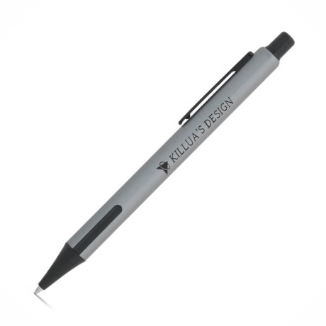 CANETAS IMPRESSÃO COLORIDA LINHA PREMIUM INKY CINZA Colorido frente e verso - 25 un.