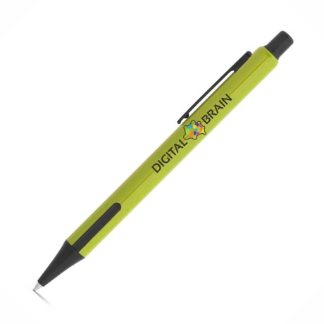 CANETAS IMPRESSÃO COLORIDA LINHA PREMIUM INKY VERDE CLARA Colorido frente - 25 un.