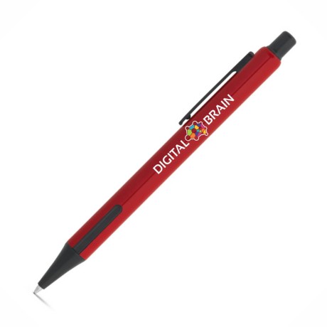CANETAS IMPRESSÃO COLORIDA LINHA PREMIUM INKY VERMELHA Colorido frente e verso - 10 un.