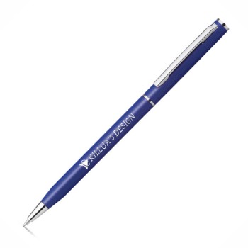 CANETAS IMPRESSÃO COLORIDA LINHA PREMIUM LESLEY METALLIC AZUL Colorido frente e verso - 50 un.