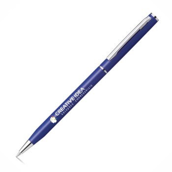 CANETAS IMPRESSÃO COLORIDA LINHA PREMIUM LESLEY METALLIC AZUL Colorido frente - 10 un.