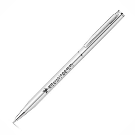 CANETAS IMPRESSÃO COLORIDA LINHA PREMIUM LESLEY METALLIC CROMADA Colorido frente - 50 un.