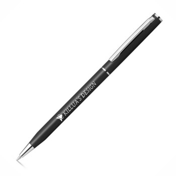 CANETAS IMPRESSÃO COLORIDA LINHA PREMIUM LESLEY METALLIC PRETA Colorido frente e verso - 50 un.