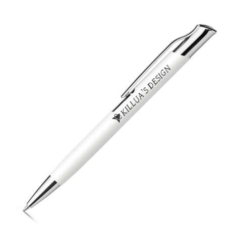 CANETAS IMPRESSÃO COLORIDA LINHA PREMIUM OLAF SOFT BRANCA Colorido frente - 50 un.