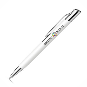 CANETAS IMPRESSÃO COLORIDA LINHA PREMIUM OLAF SOFT BRANCA Colorido frente e verso - 25 un.