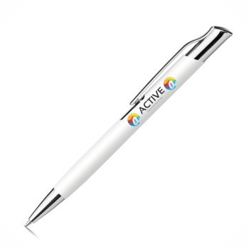 CANETAS IMPRESSÃO COLORIDA LINHA PREMIUM OLAF SOFT BRANCA Colorido frente - 100 un.
