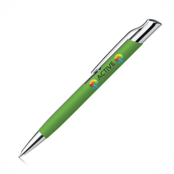 CANETAS IMPRESSÃO COLORIDA LINHA PREMIUM OLAF SOFT VERDE CLARO Colorido frente - 100 un.