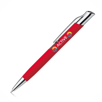 CANETAS IMPRESSÃO COLORIDA LINHA PREMIUM OLAF SOFT VERMELHA Colorido frente e verso - 100 un.