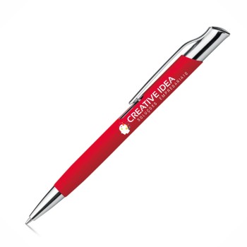 CANETAS IMPRESSÃO COLORIDA LINHA PREMIUM OLAF SOFT VERMELHA Colorido frente e verso - 10 un.