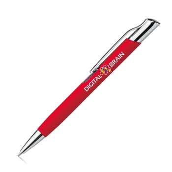 CANETAS IMPRESSÃO COLORIDA LINHA PREMIUM OLAF SOFT VERMELHA Colorido frente - 25 un.