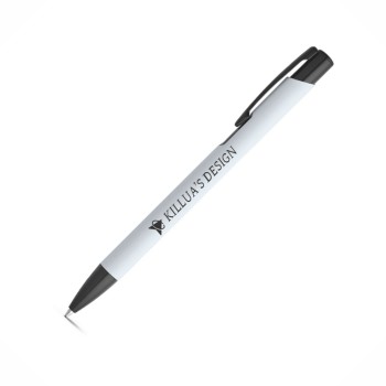 CANETAS IMPRESSÃO COLORIDA LINHA PREMIUM POPPINS BRANCA Colorido frente e verso - 50 un.