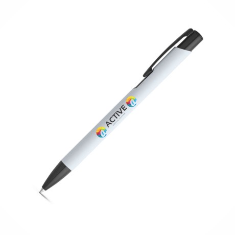 CANETAS IMPRESSÃO COLORIDA LINHA PREMIUM POPPINS BRANCA Colorido frente - 100 un.