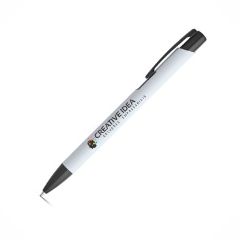 CANETAS IMPRESSÃO COLORIDA LINHA PREMIUM POPPINS BRANCA Colorido frente e verso - 10 un.
