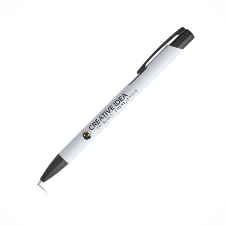 CANETAS IMPRESSÃO COLORIDA LINHA PREMIUM POPPINS BRANCA Colorido frente e verso - 10 un.