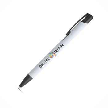 CANETAS IMPRESSÃO COLORIDA LINHA PREMIUM POPPINS BRANCA Colorido frente e verso - 25 un.