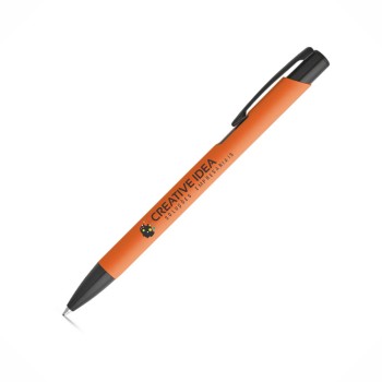CANETAS IMPRESSÃO COLORIDA LINHA PREMIUM POPPINS LARANJA Colorido frente e verso - 10 un.
