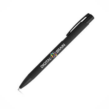 CANETAS IMPRESSÃO COLORIDA LINHA PREMIUM POPPINS PRETA Colorido frente - 25 un.