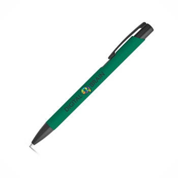 CANETAS IMPRESSÃO COLORIDA LINHA PREMIUM POPPINS VERDE Colorido frente - 25 un.