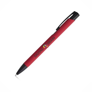 CANETAS IMPRESSÃO COLORIDA LINHA PREMIUM POPPINS VERMELHA Colorido frente - 25 un.