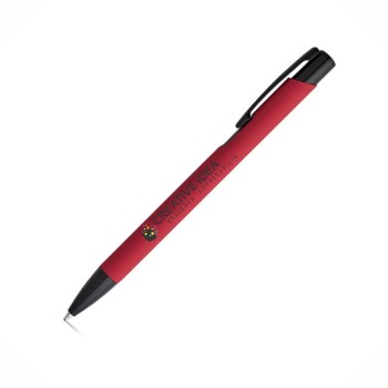 CANETAS IMPRESSÃO COLORIDA LINHA PREMIUM POPPINS VERMELHA Colorido frente - 10 un.