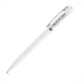 CANETAS IMPRESSÃO COLORIDA LINHA PREMIUM WASS BRANCA Colorido frente - 10 un.