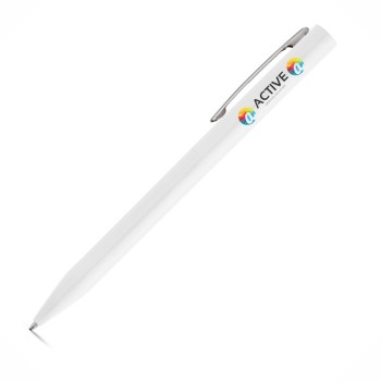 CANETAS IMPRESSÃO COLORIDA LINHA PREMIUM WASS BRANCA Colorido frente e verso - 100 un.