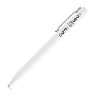 CANETAS IMPRESSÃO COLORIDA LINHA PREMIUM WASS BRANCA Colorido frente e verso - 25 un.
