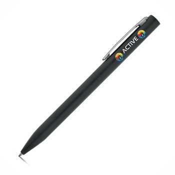 CANETAS IMPRESSÃO COLORIDA LINHA PREMIUM WASS PRETA Colorido frente - 100 un.