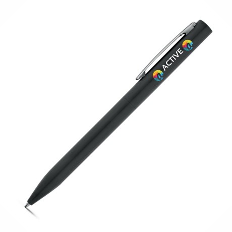 CANETAS IMPRESSÃO COLORIDA LINHA PREMIUM WASS PRETA Colorido frente - 100 un.