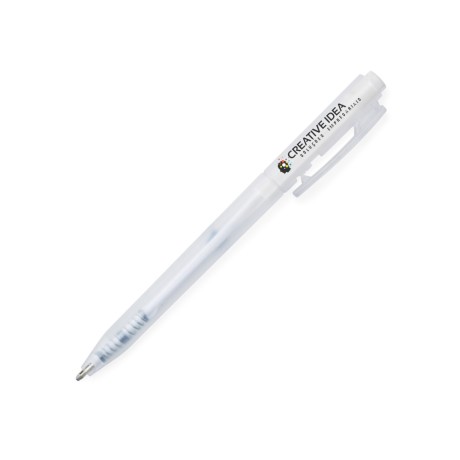 CANETAS IMPRESSÃO COLORIDA PLÁSTICAS CLICK PEN BRANCA Colorido frente - 10 un.