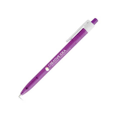 CANETAS IMPRESSÃO COLORIDA PLÁSTICAS DARA FROST ROXO Colorido frente - 10 un.