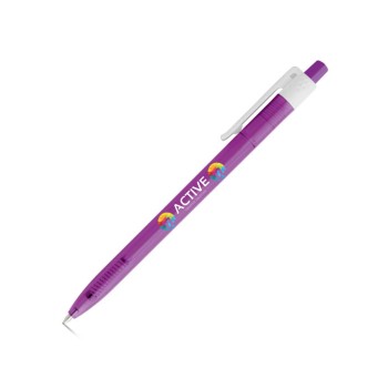 CANETAS IMPRESSÃO COLORIDA PLÁSTICAS DARA FROST ROXO