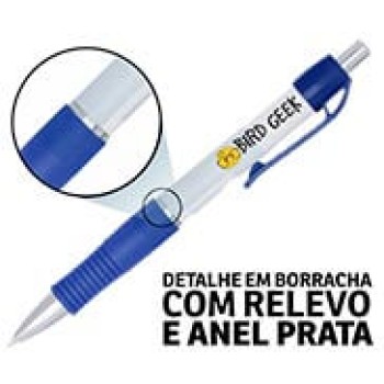 CANETAS IMPRESSÃO COLORIDA PLÁSTICAS STILO AZUL Colorido frente - 10 un.