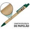 CANETAS PERSONALIZADAS IMPRESSÃO COLORIDA ECOLÓGICAS PAPELÃO VERDE Colorido frente - 100 un.