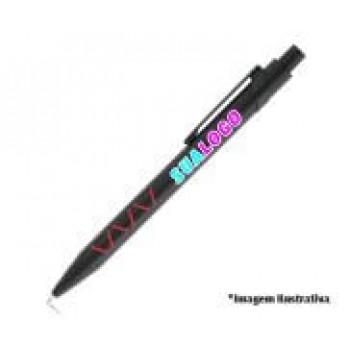CANETAS PERSONALIZADAS IMPRESSAO COLORIDA LINHA PREMIUM MYKADO VERMELHO Colorido frente - 250 un.