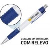 CANETAS PERSONALIZADAS IMPRESSÃO COLORIDA PLÁSTICAS COMERCIAL AZUL Colorido frente e verso - 10 un.