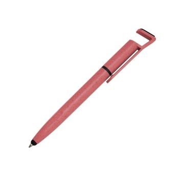 PRODUTOS SEM PERSONALIZAÇÃO CANETAS ECOLÓGICAS BAMBU MULTIFUNÇÃO SUPORTE DE CELULAR VERMELHO 25 un.