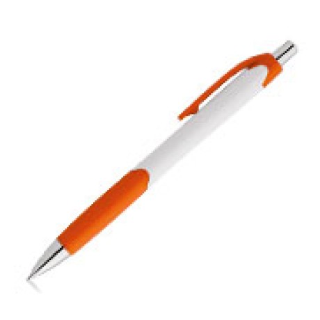PRODUTOS SEM PERSONALIZAÇÃO CANETAS PLÁSTICAS CARIBE WHITE LARANJA 25 un.