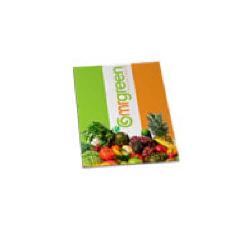 CARDÁPIOS DESCARTÁVEIS APERGAMINHADO 180G 150X210MM Colorido frente - 50 un.