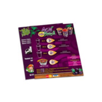 CARDÁPIOS DESCARTÁVEIS APERGAMINHADO 180G 210X300MM Colorido frente e verso - 1000 un.