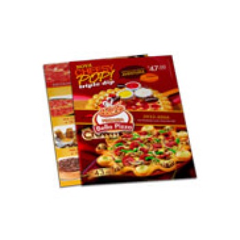 CARDÁPIOS DESCARTÁVEIS APERGAMINHADO 180G 210X300MM Colorido frente e verso - 100 un.