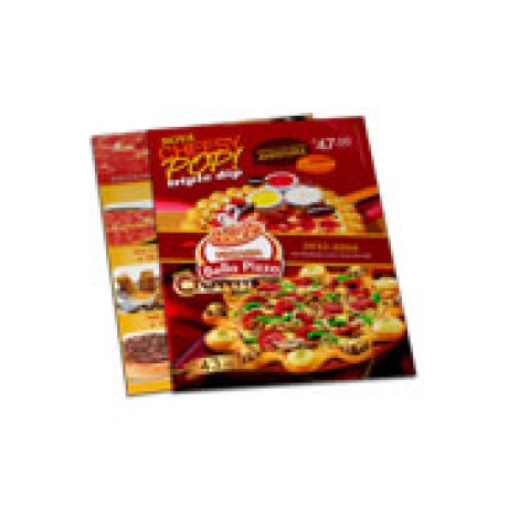 CARDÁPIOS DESCARTÁVEIS APERGAMINHADO 180G 210X300MM Colorido frente e verso - 100 un.