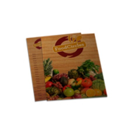 CARDÁPIOS DESCARTÁVEIS KRAFT 250G 150X210MM Colorido frente e verso - 250 un.