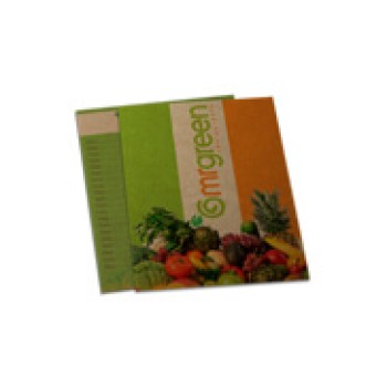 CARDÁPIOS DESCARTÁVEIS KRAFT 250G 150X210MM Colorido frente e verso - 50 un.