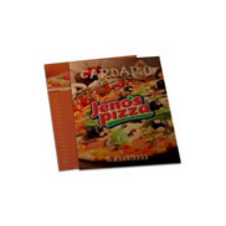 CARDÁPIOS DESCARTÁVEIS KRAFT 250G 150X210MM Colorido frente e verso - 100 un.