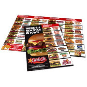 CARDÁPIOS 4 PÁGINAS COM DOBRA RECICLATO 250G 300X210MM